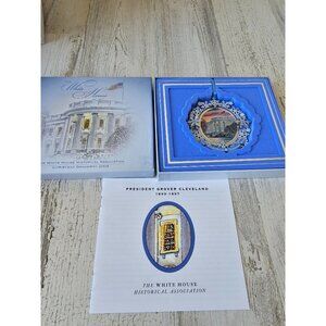 White House Grover Cleveland 2009 ornament medal glitter new president Americana